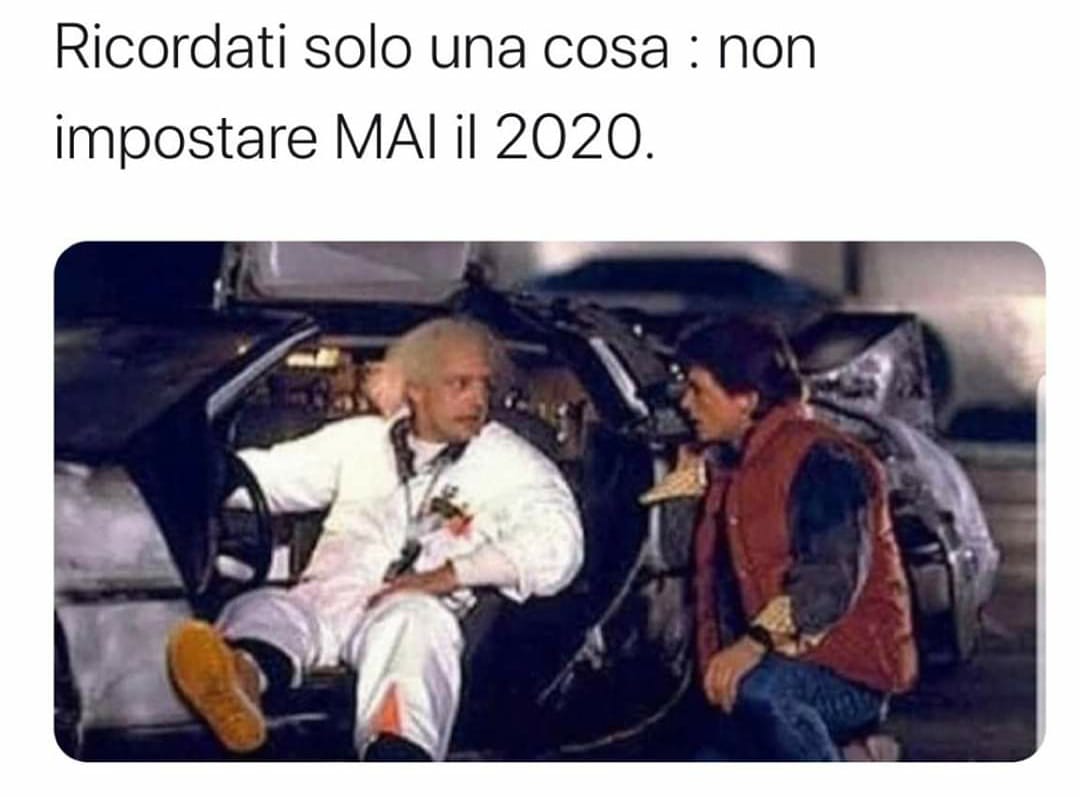 Ritorno al futuro: non impostare mai il 2020
